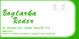 boglarka reder business card
